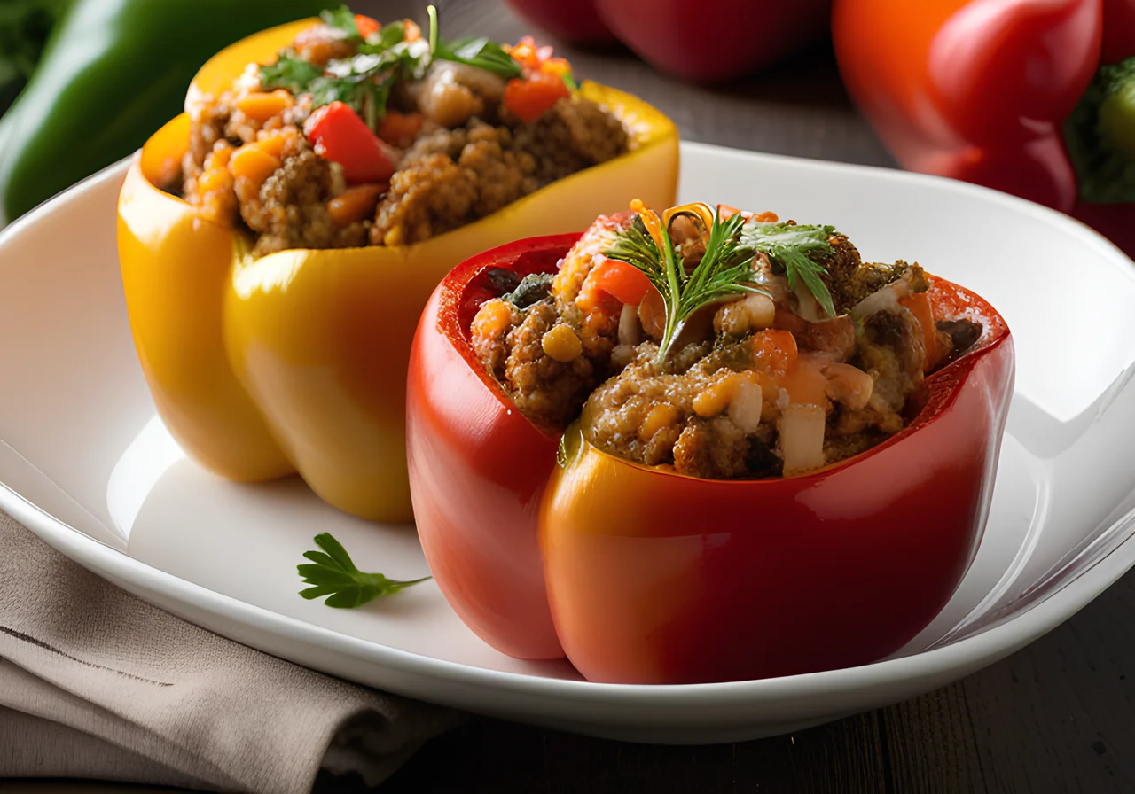 Italian Vegetarian Stuffed Peppers