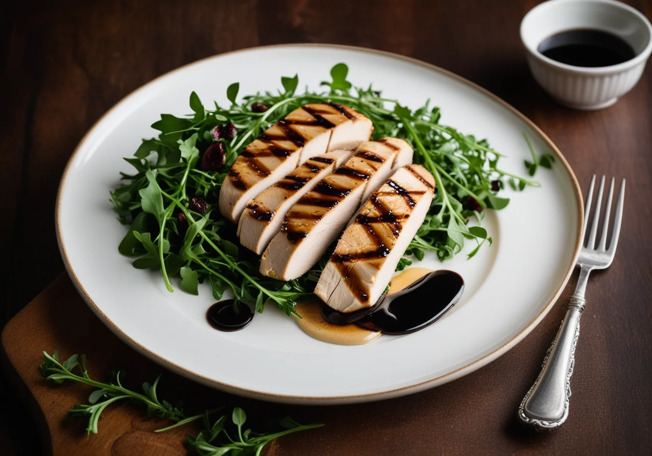 Chicken Breast Slices with Rocket