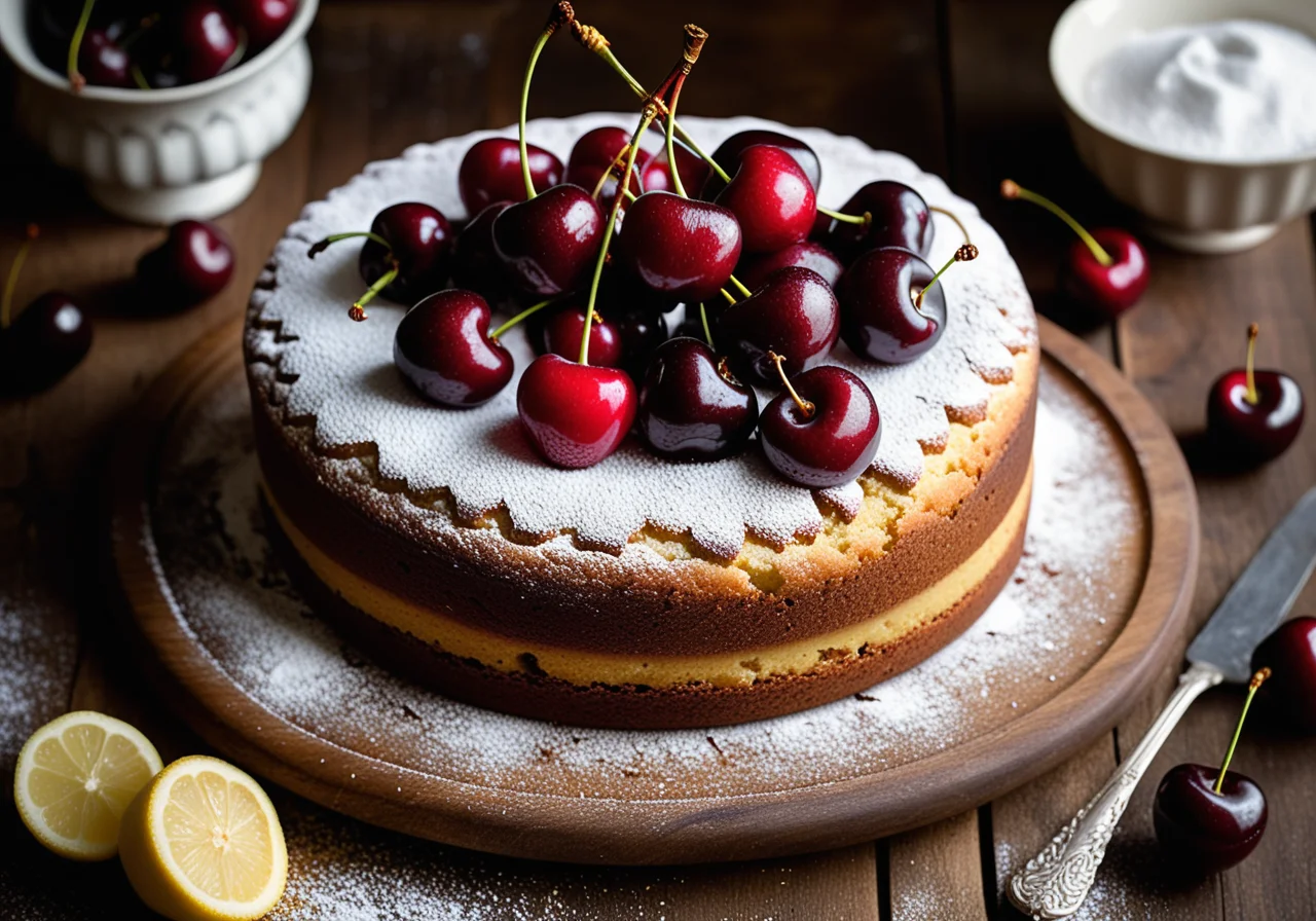 Submerged Cherry Cake