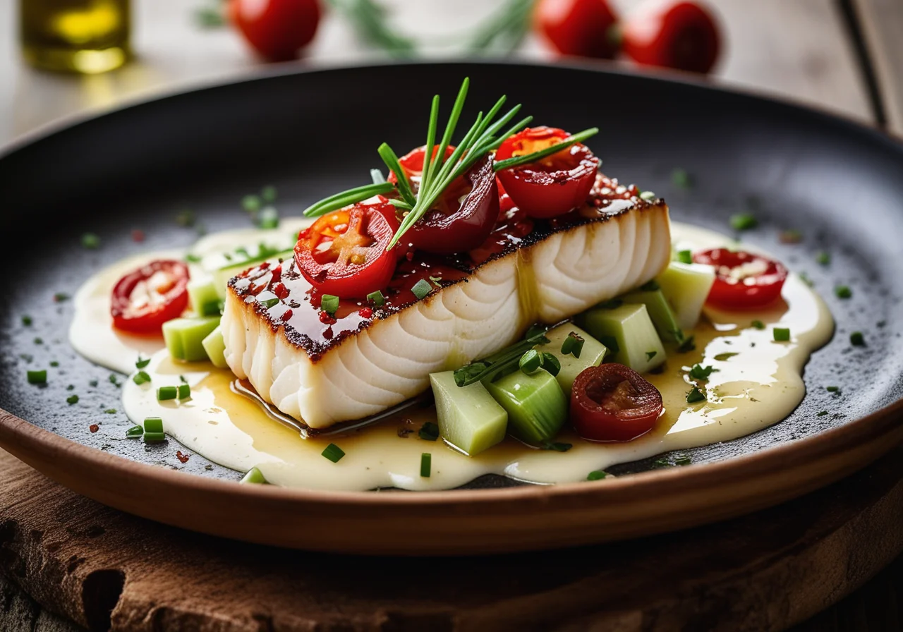 Steinbuttfilet mit Dörrtomaten