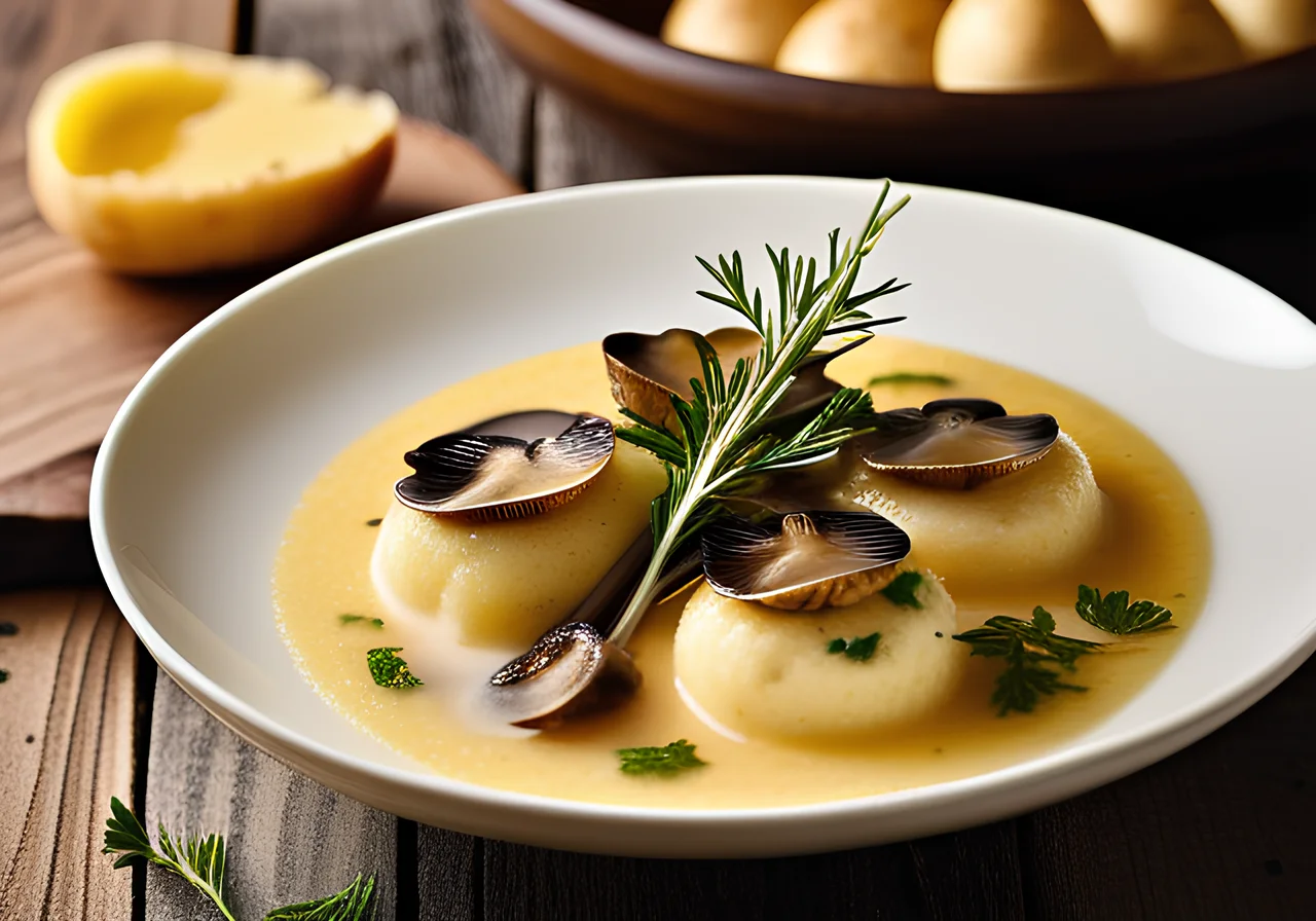 Polenta Mushroom Broth