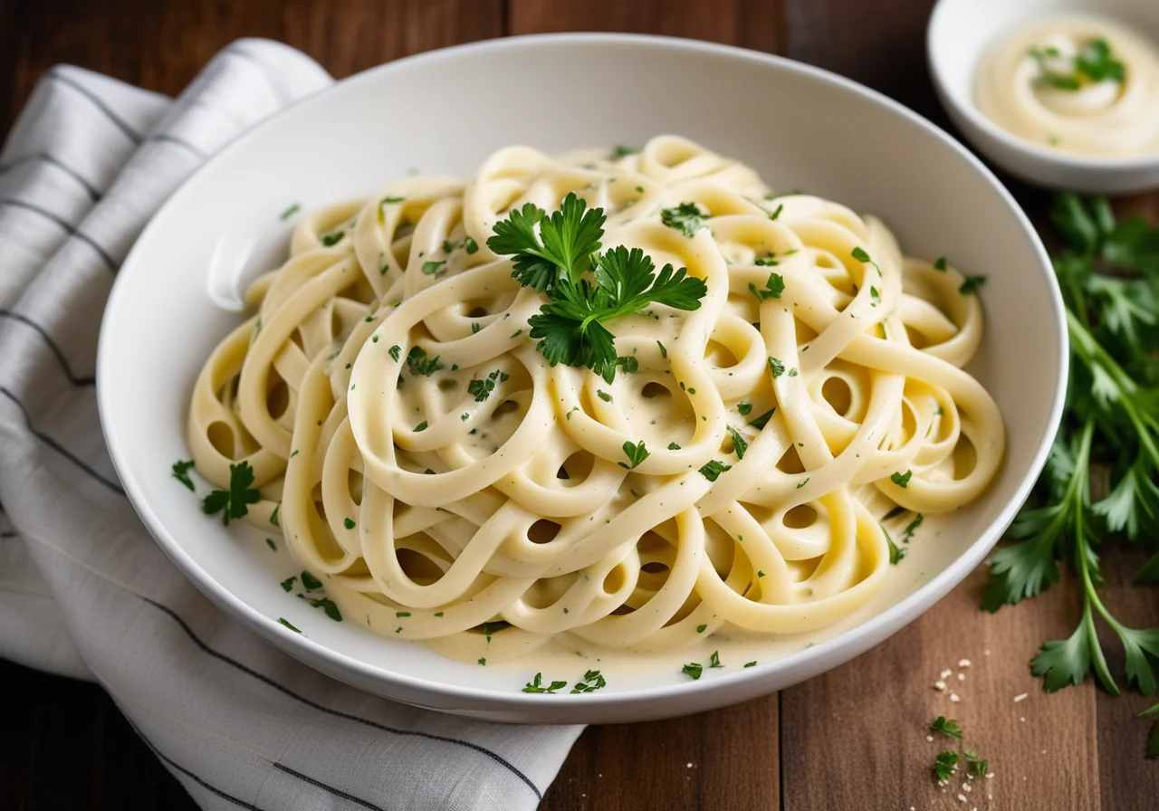 Fettuccine in Cheese Sauce