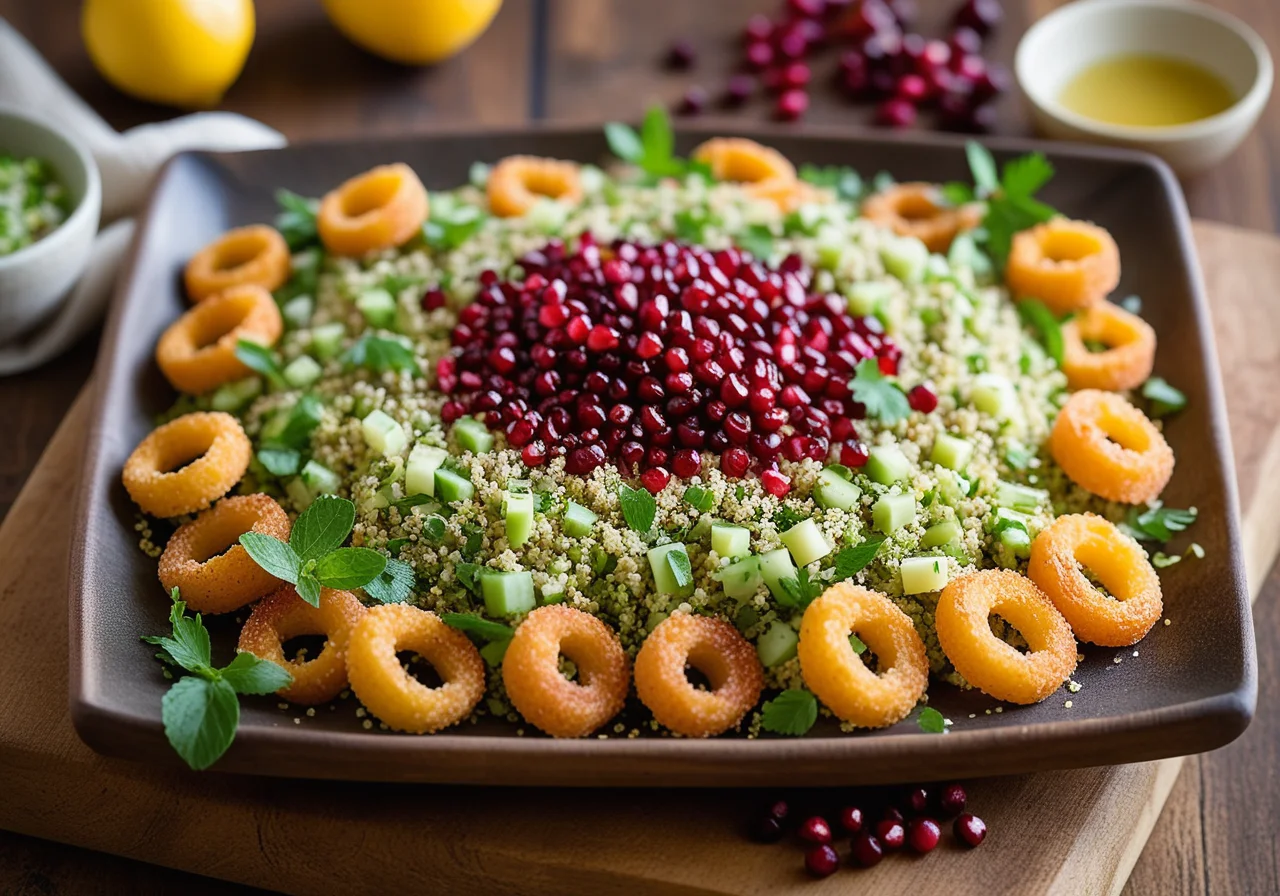 Colorful Quinoa Salad with Spring Onion