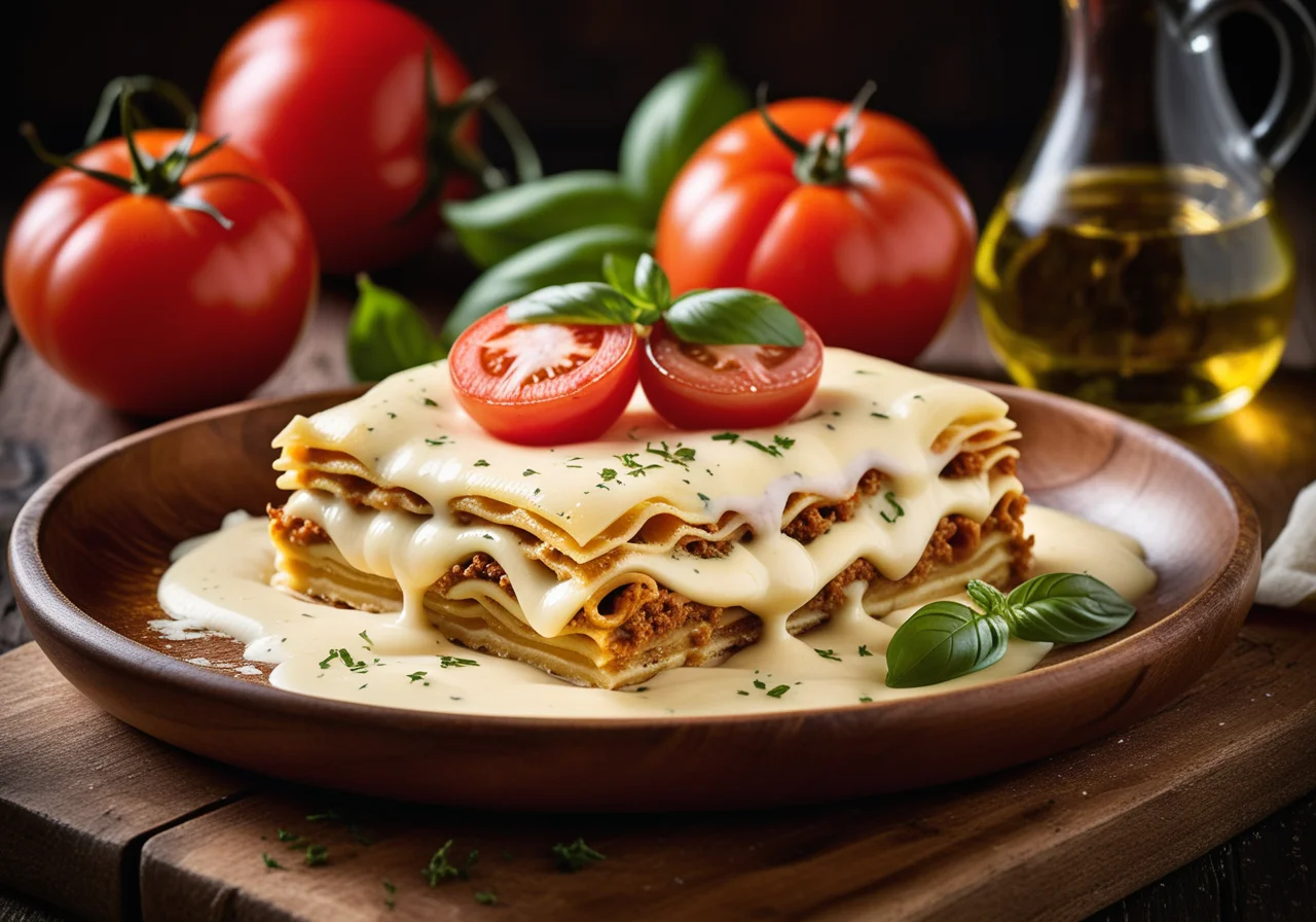 Ground Meat Lasagna with Onions