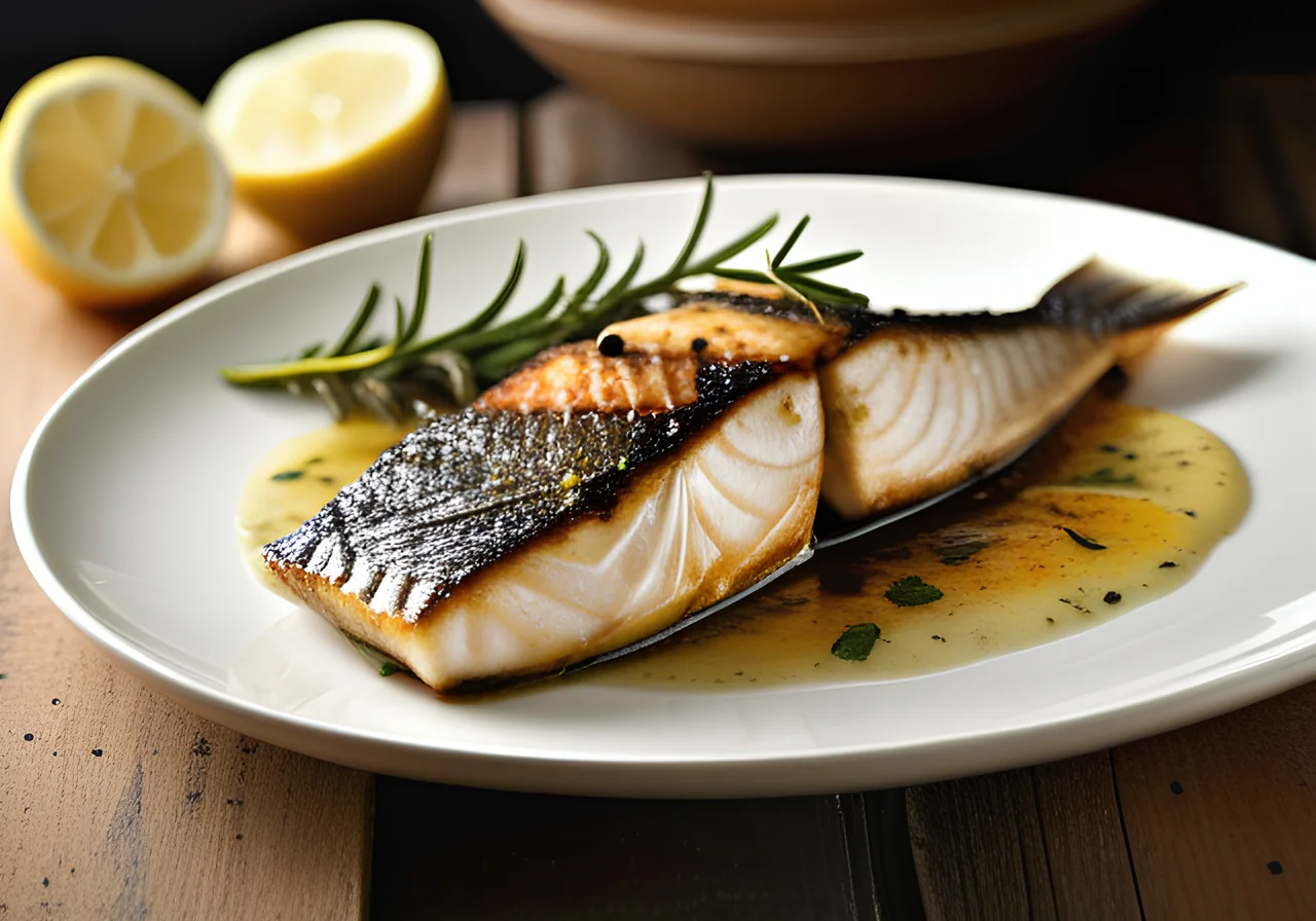 Marinated Sea Bass from the Grill