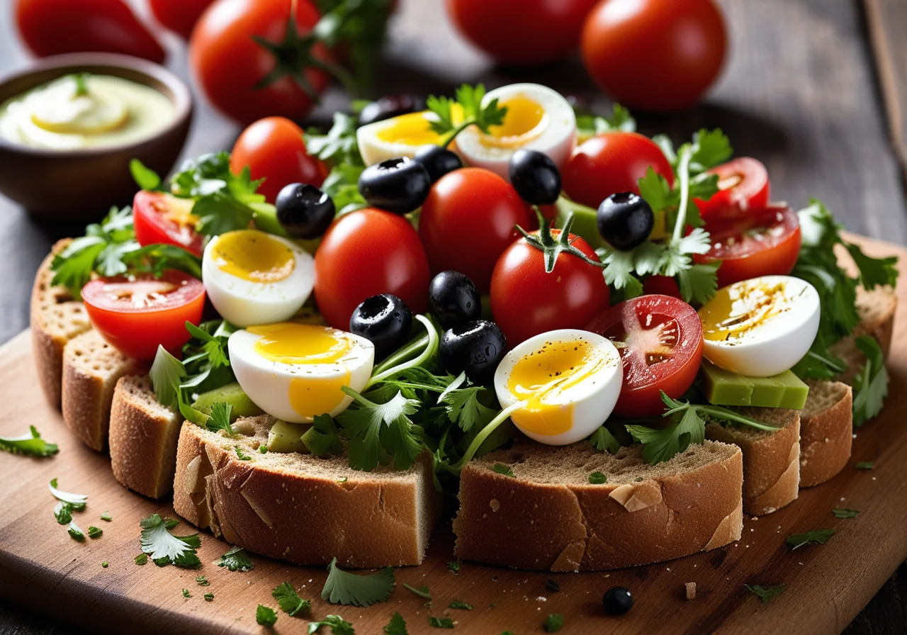 Tuscan Bread Salad with Egg