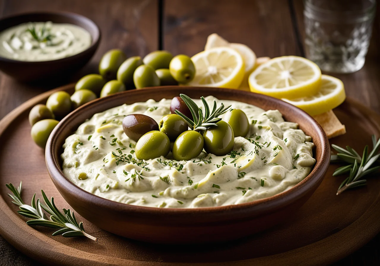 Olives in Artichoke Dip