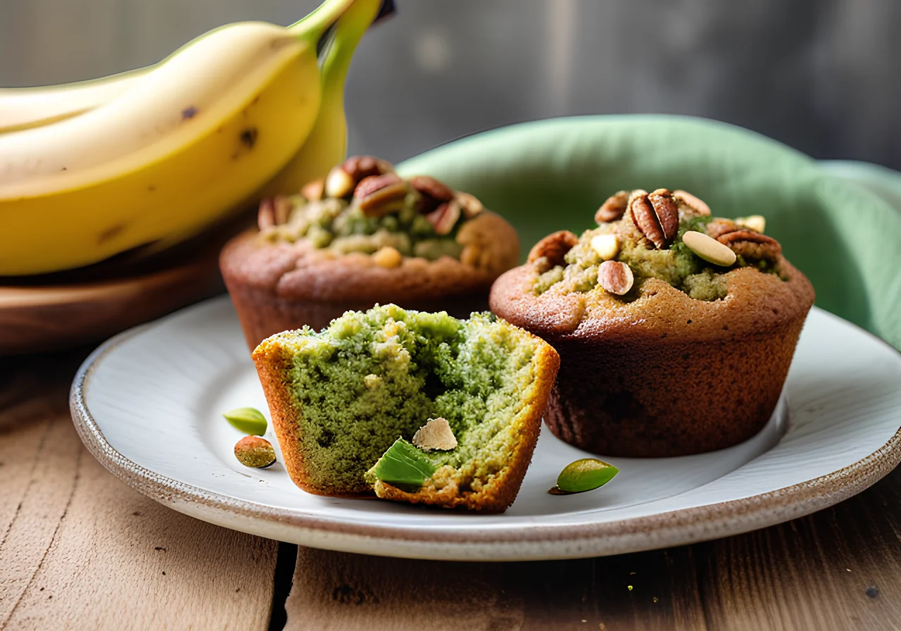 Vegan Green Banana Muffins