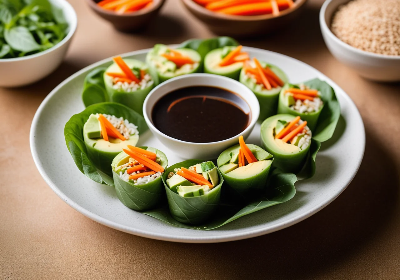 Vegetable Rice Paper Rolls