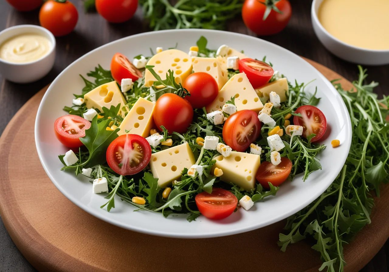 Colorful Cheese Salad