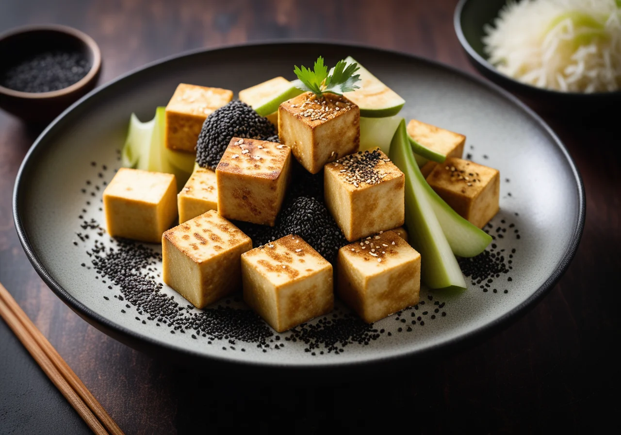 Fried Tofu with Daikon