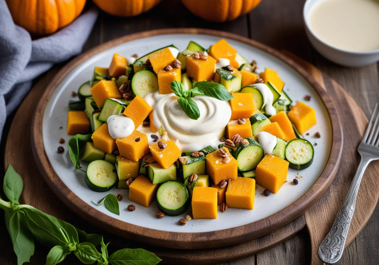 Zucchini and Pumpkin Salad