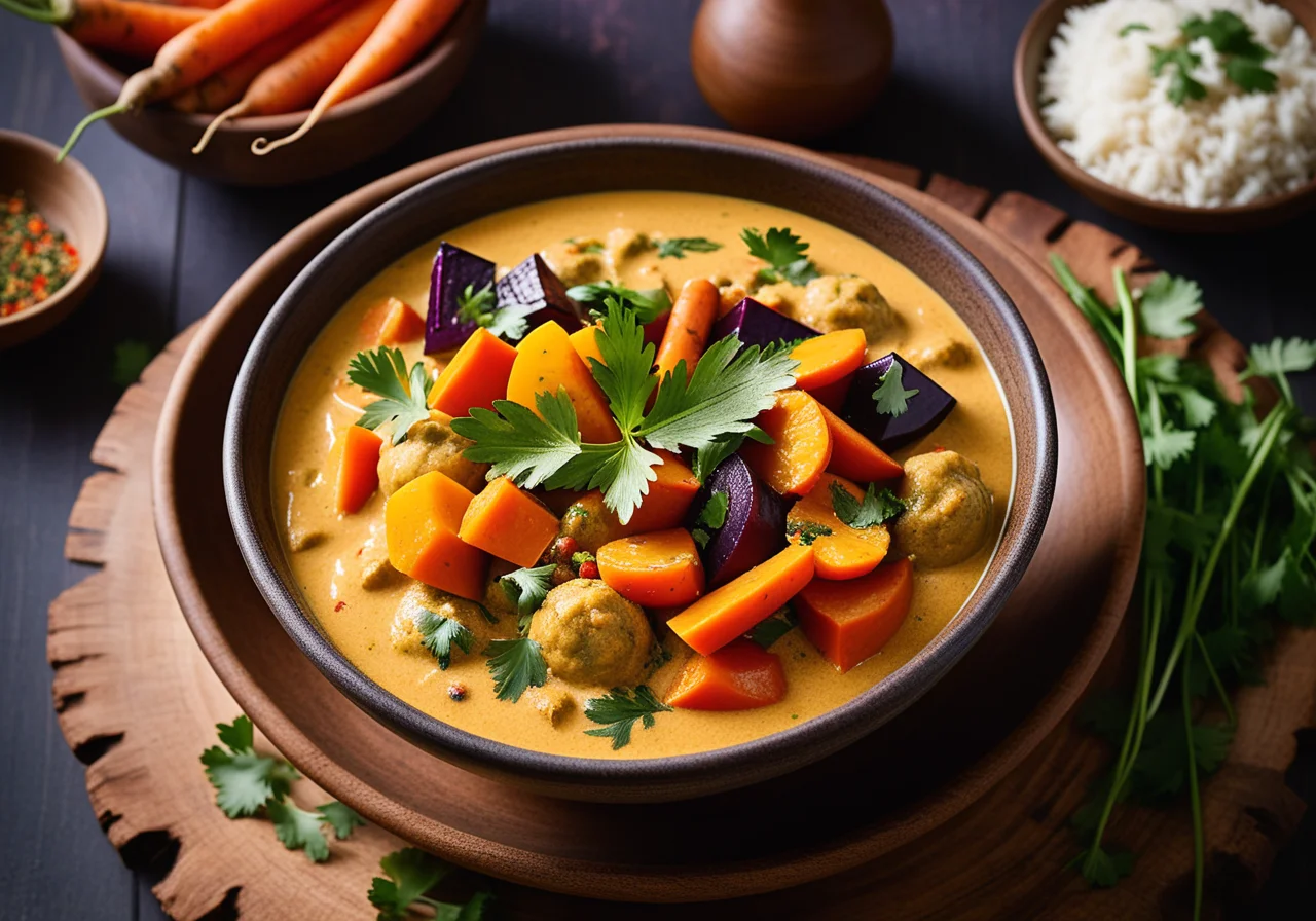 Vegetable Curry with Lentils