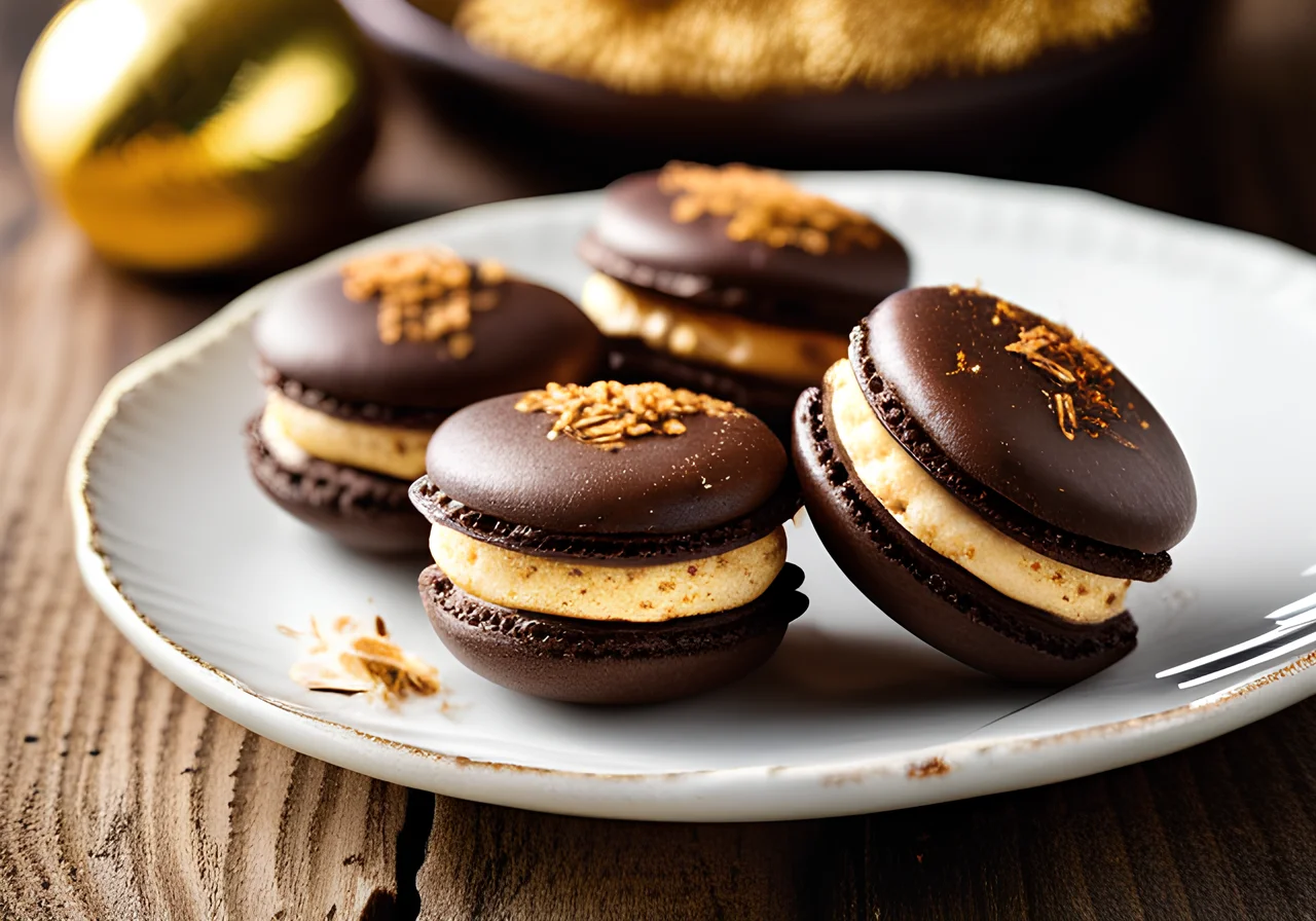 Chocolate Coconut Macarons
