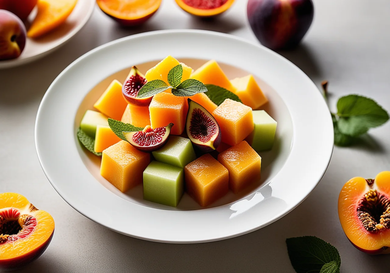 Fruit Salad with Sweet Croutons