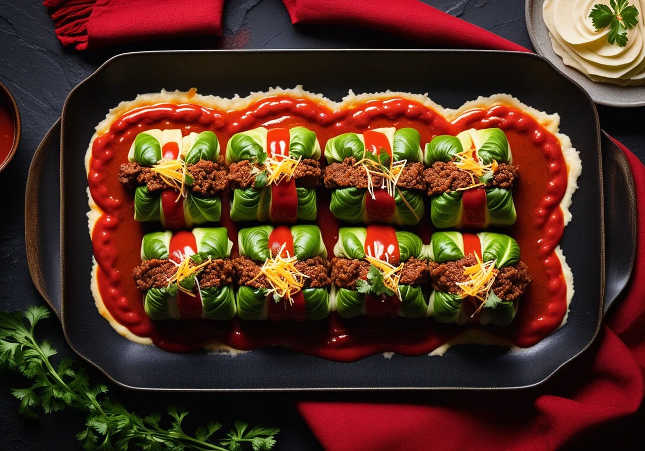 Stuffed Savoy Cabbage with Ground Meat