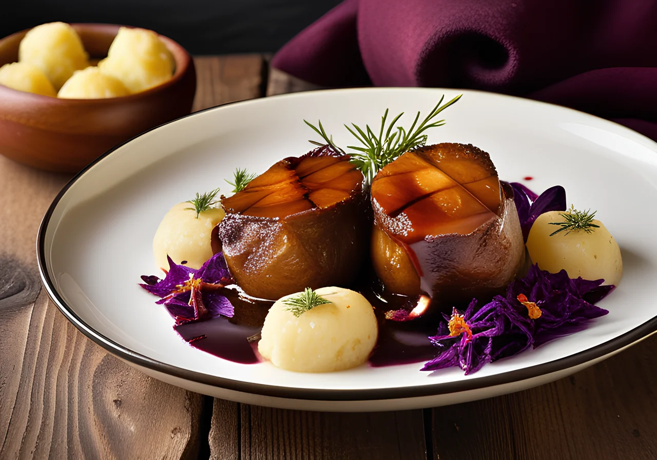 Goose Knuckles with Side Dishes