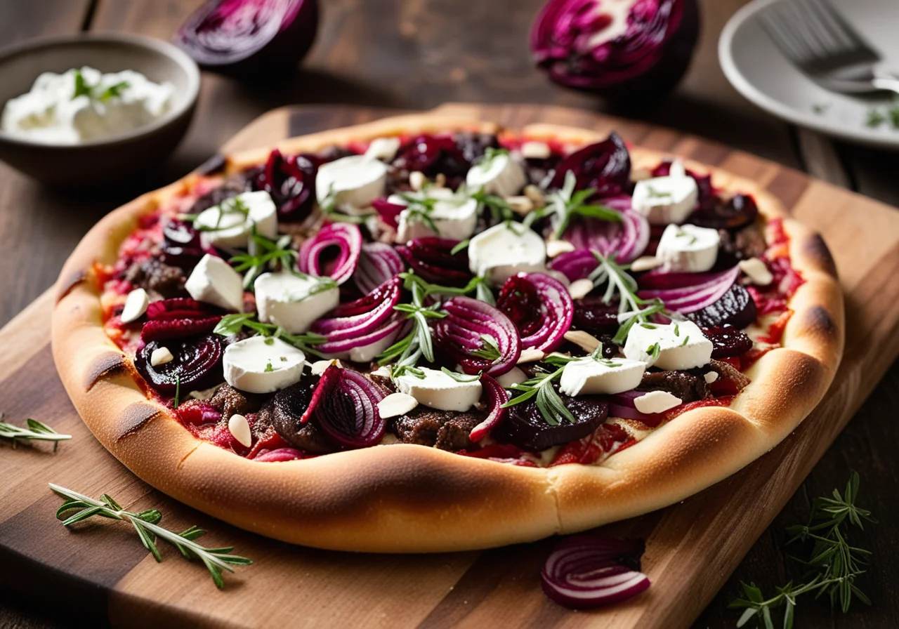 Pizza with Lamb Mince