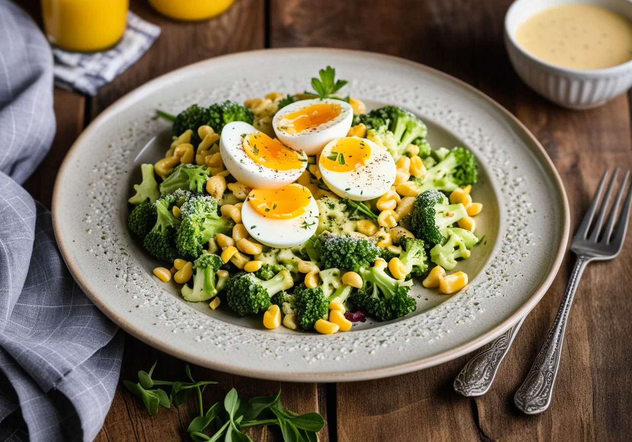 Broccoli Salad with Spaetzle