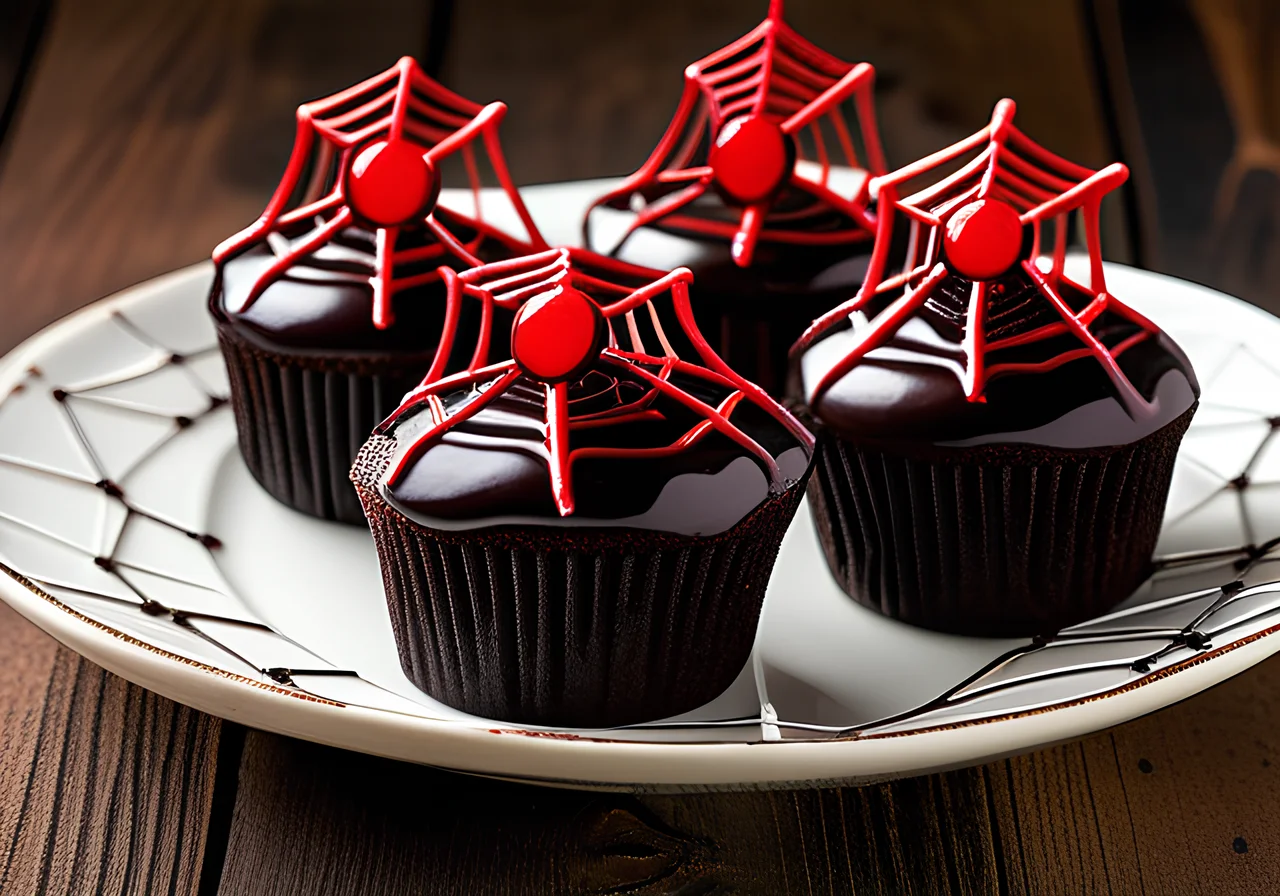 Spiderweb Cupcakes for Halloween