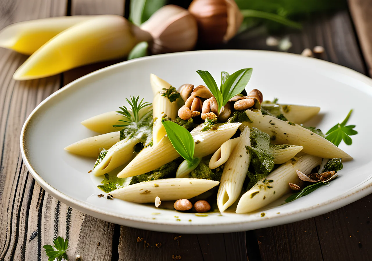 Pasta with Wild Garlic Pesto