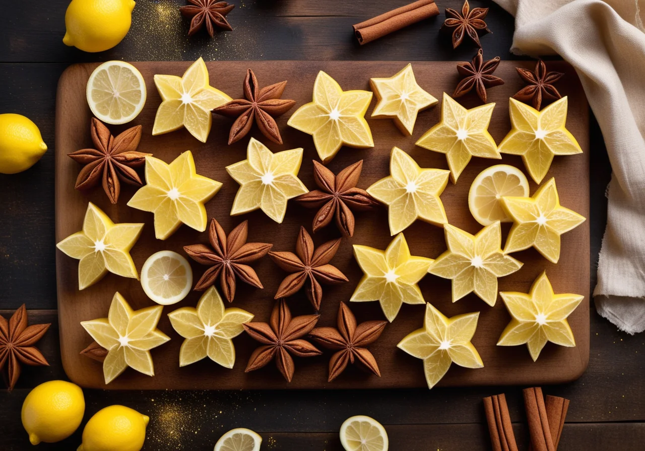 Cinnamon Stars with Lemon