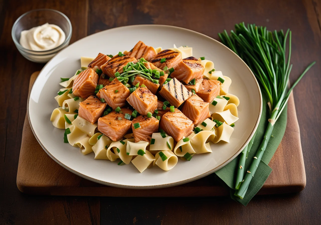 Pasta with Salmon Cream Sauce