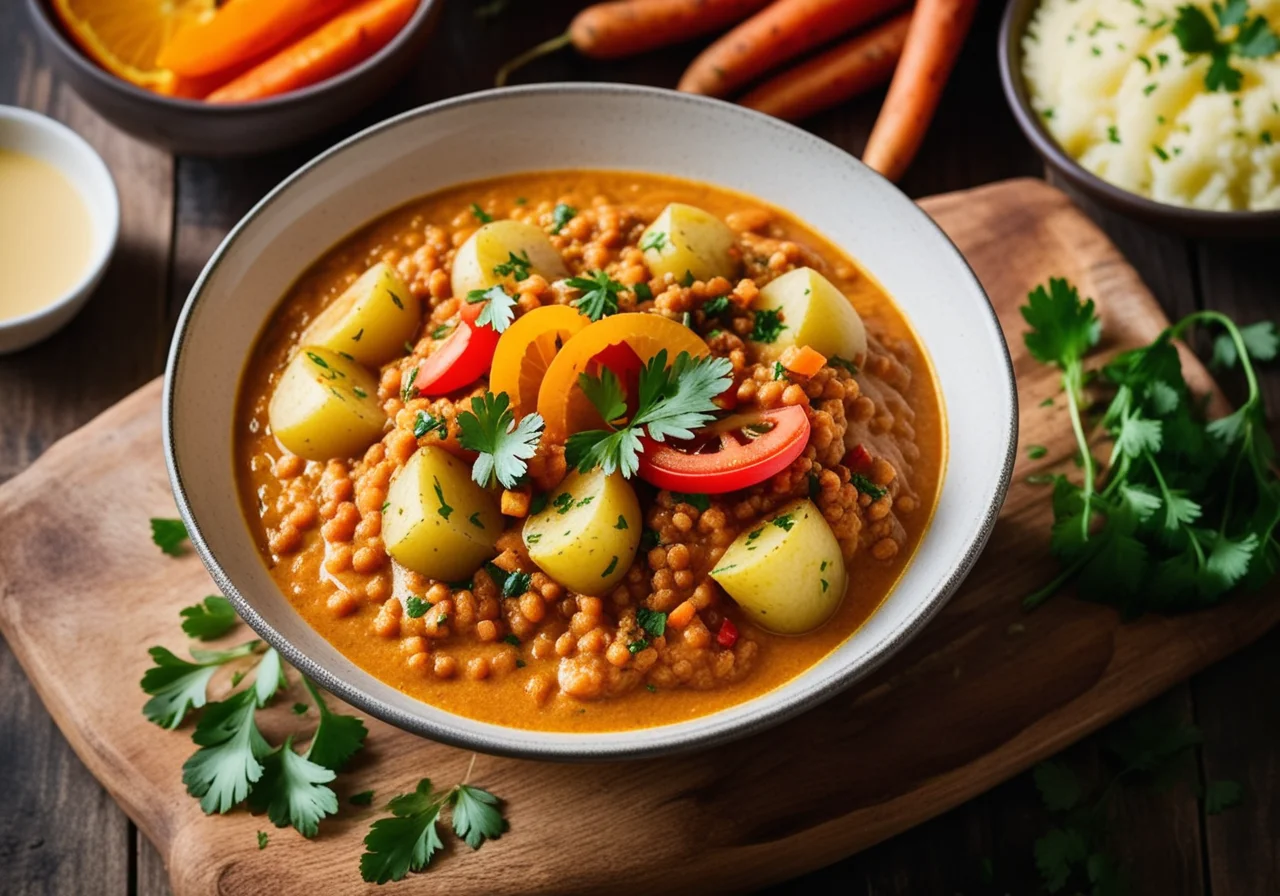 Red Lentil and Potato Curry