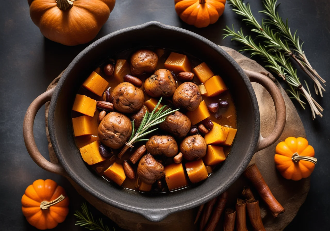 Rabbit with Vegetables in a Roman Clay Pot