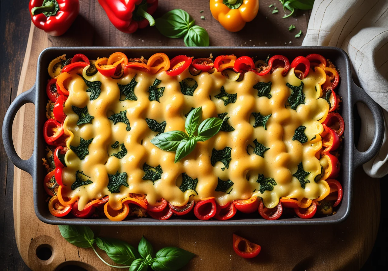 Pan Pasta Vegetable Gratin "Ratatouille"