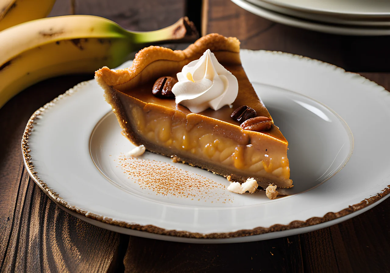 Banana Caramel Tart with Chocolate Crust