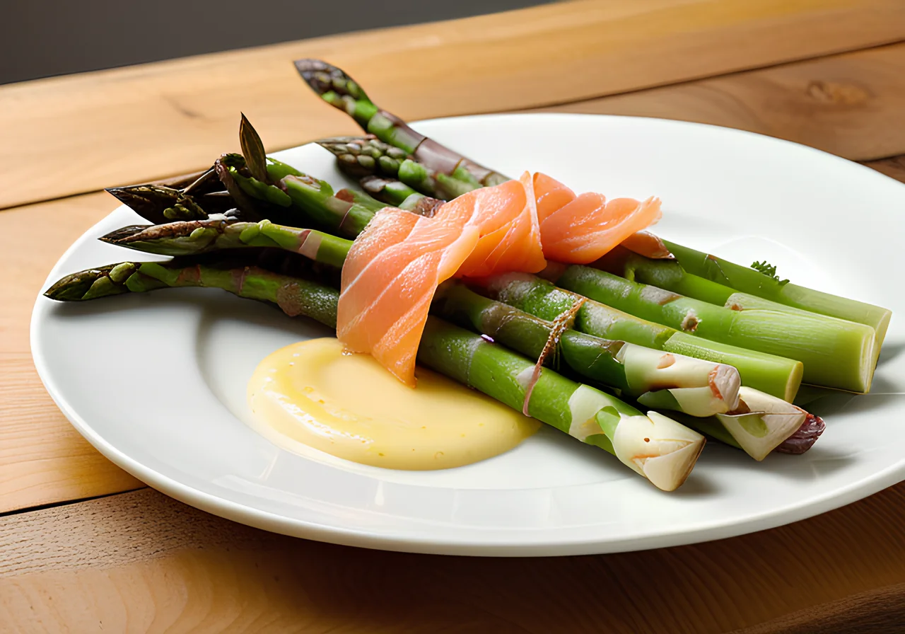 White Asparagus Spears with Thyme Lemon Butter