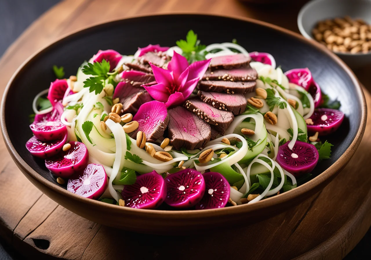 Glass Noodle Salad with Beef Fillet