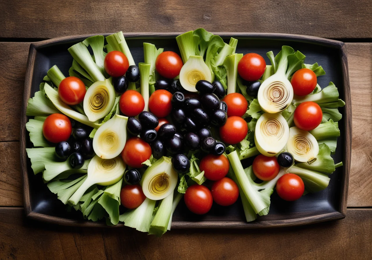 Artichoke, Green Onion and Cherry Tomato Salad