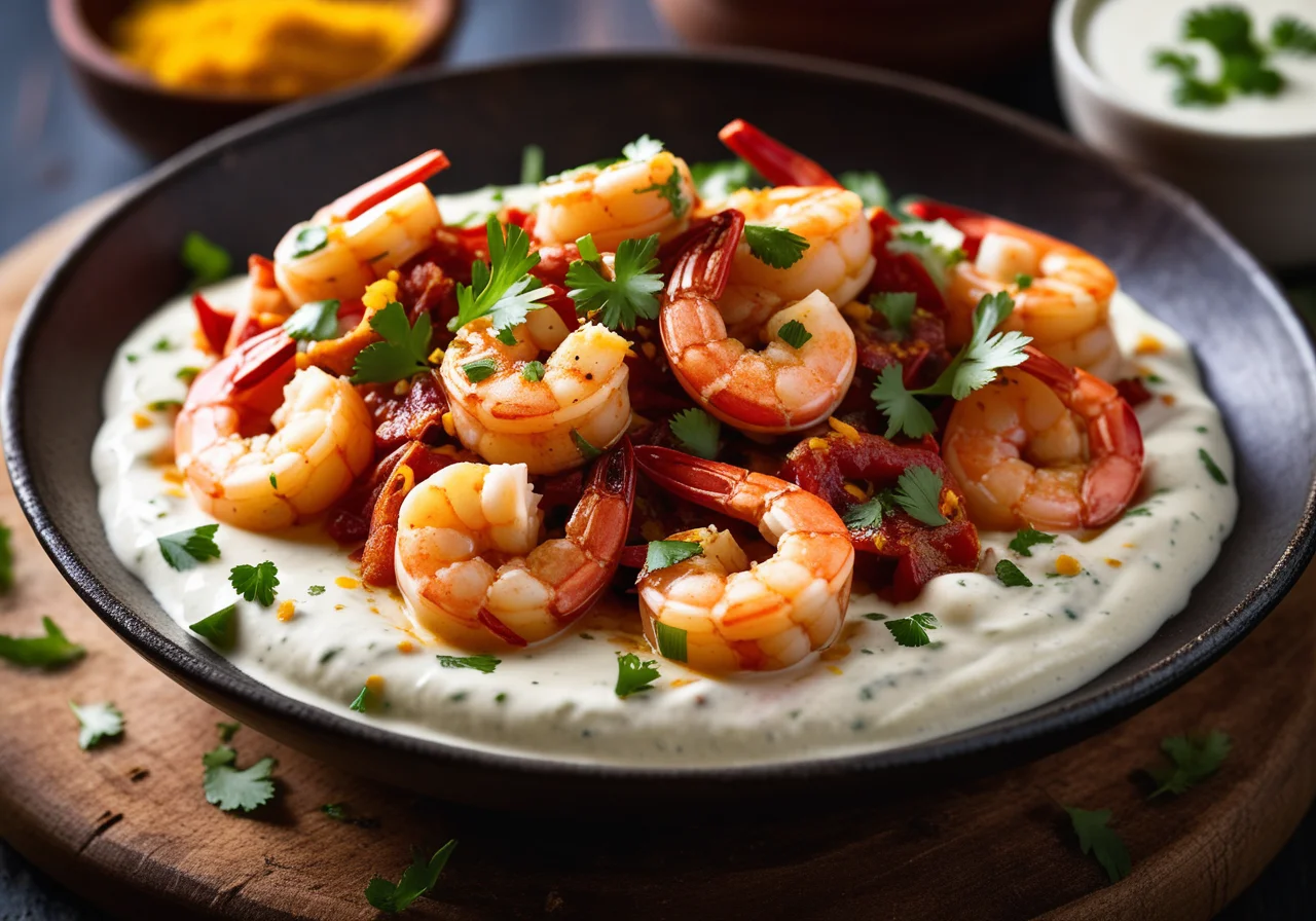 Marinated Indian-Style Shrimp