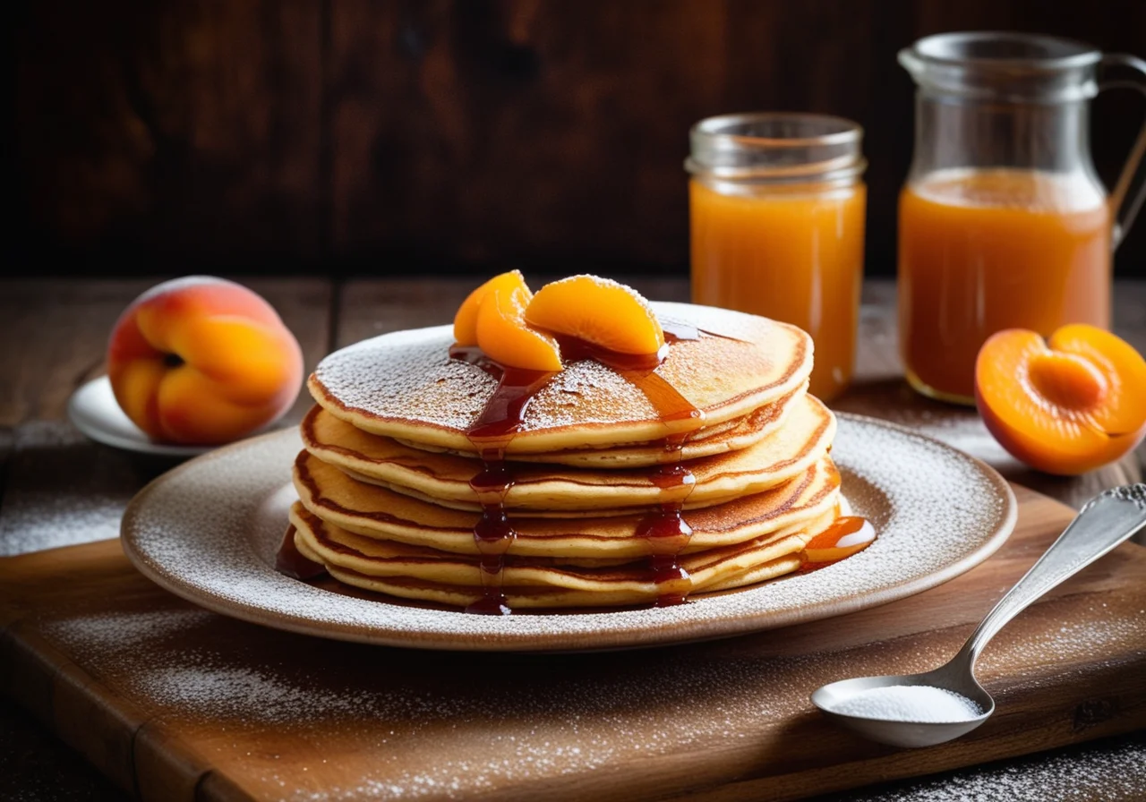 Pancakes with Apricot Jam