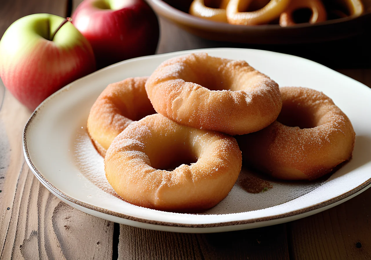 Apple Rings in Dough