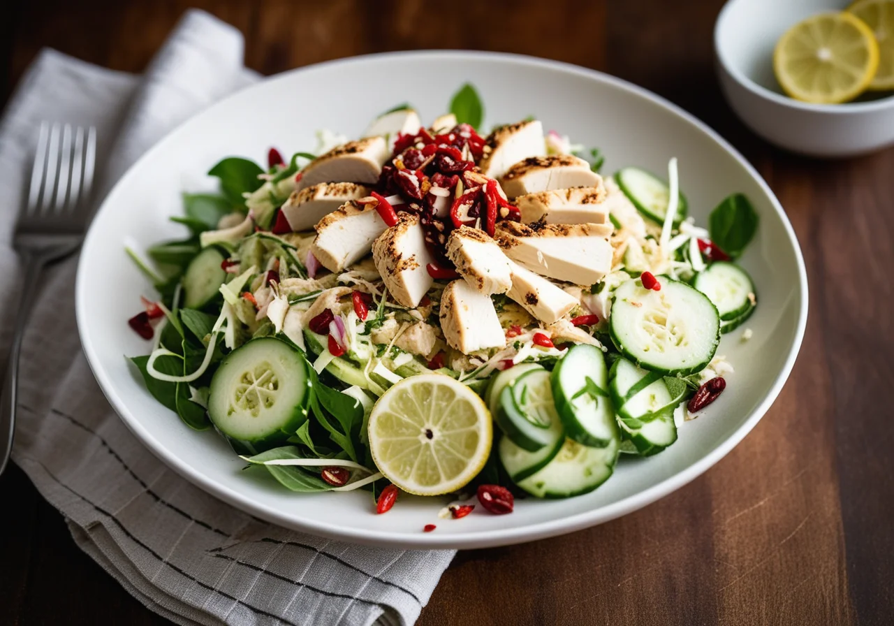 Rapunzel with Coconut Chicken Salad