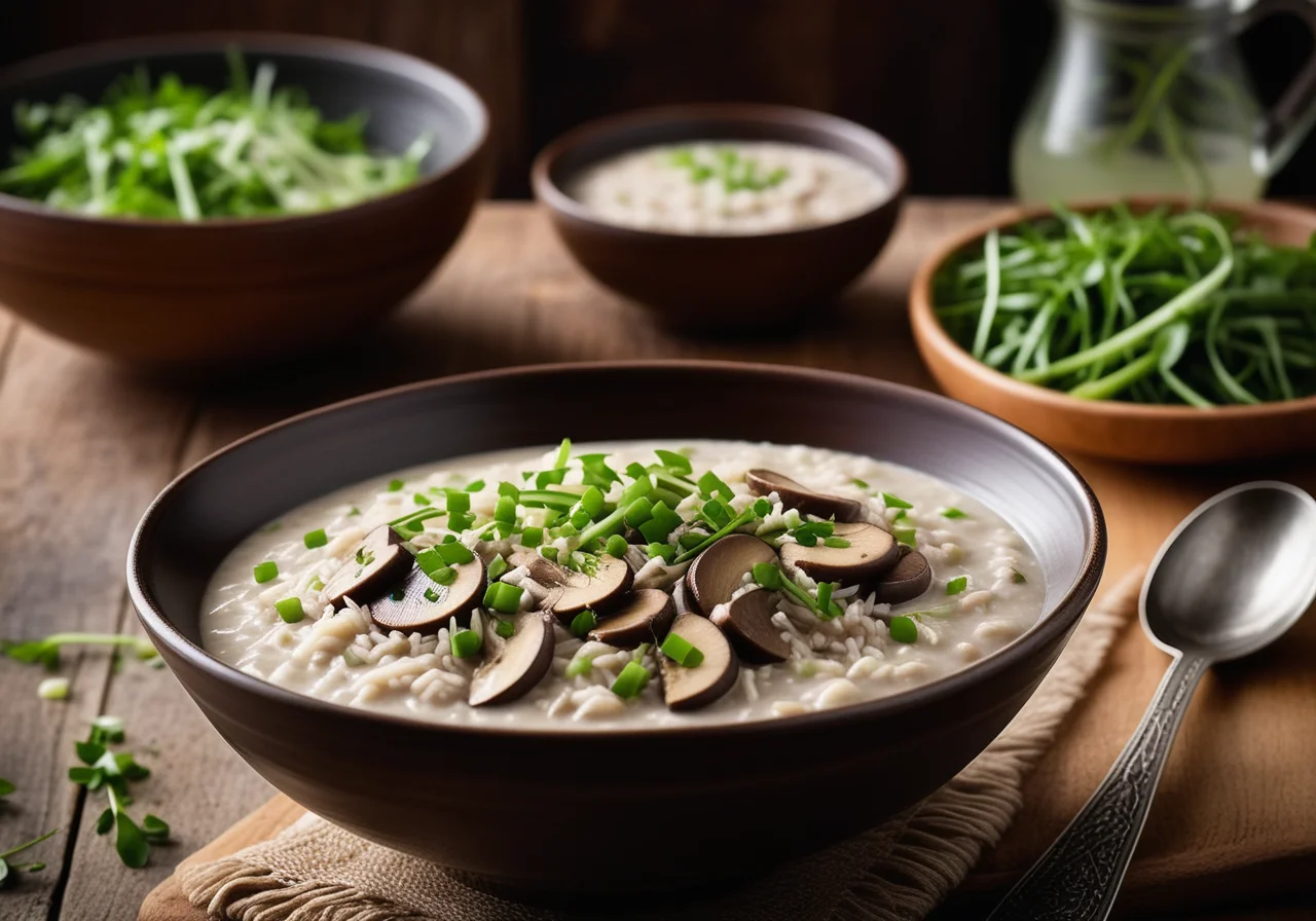 Rice Porridge with Mushrooms