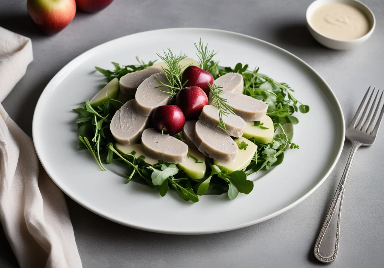 Matjes Fillets with Apple and Creamy Dill Sauce