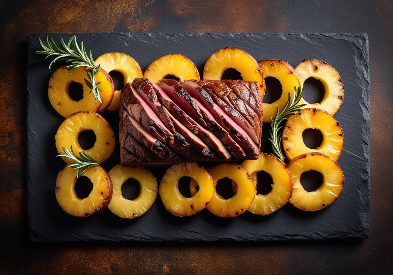 Kasslerbraten mit Ananas