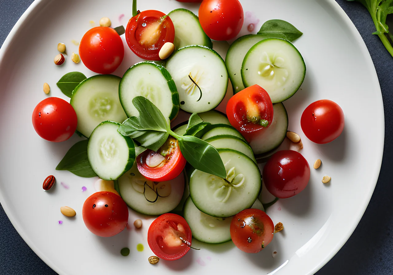 Cucumber Radish Tomato Salad