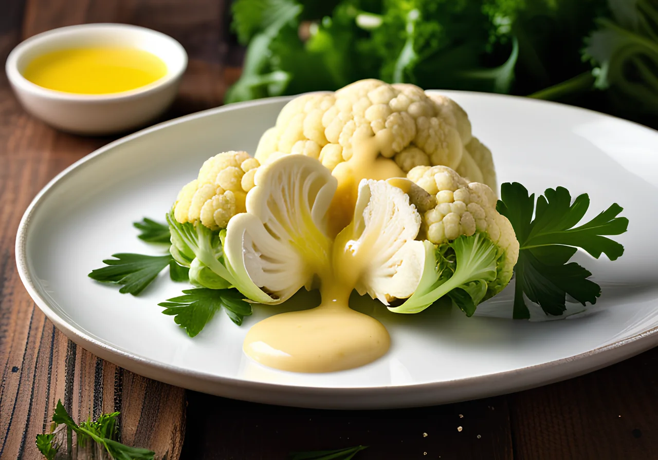 Cauliflower with Hollandaise Sauce
