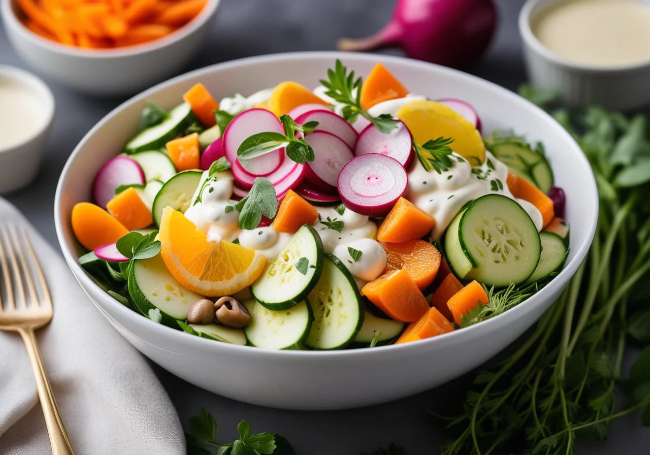 Vegetable and Yogurt Salad