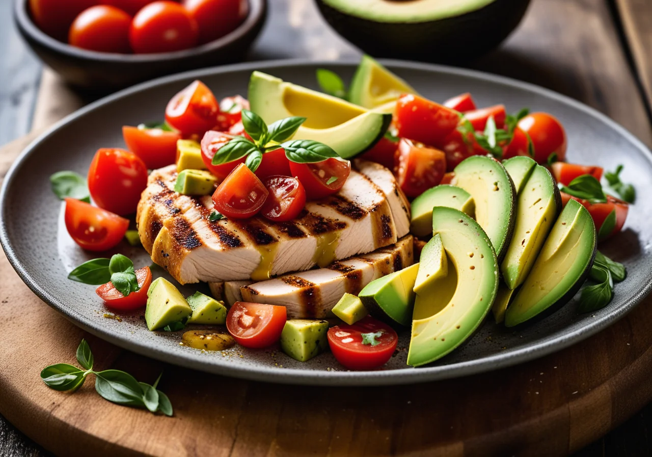 Chicken Breast with Avocado Tomato Salsa