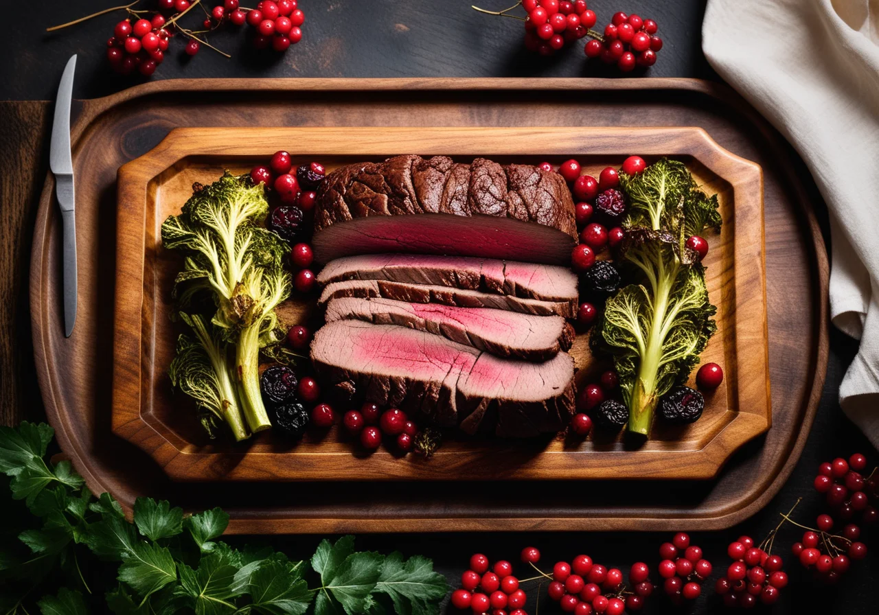 Venison Roast with Cabbage