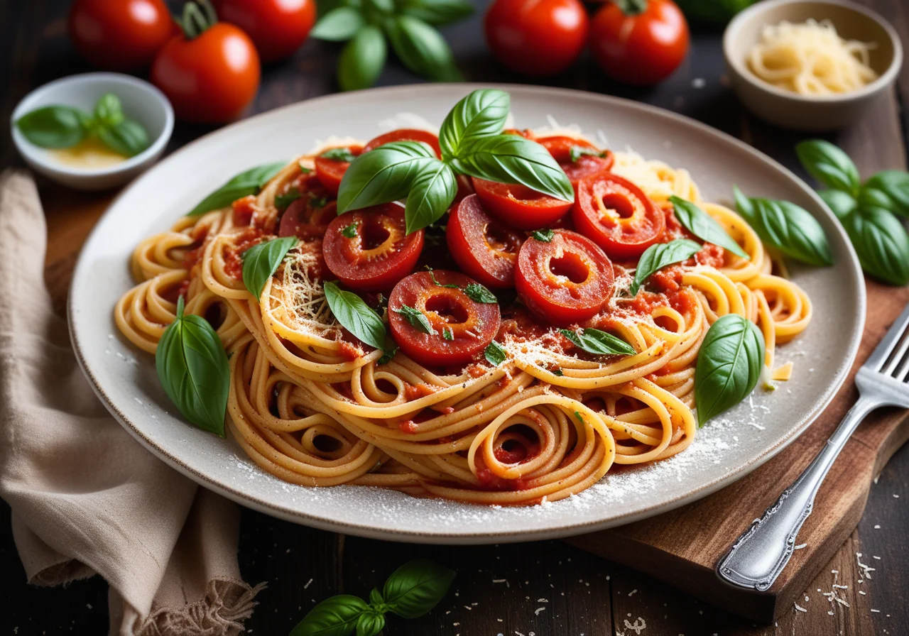 Pasta with Hearty Tomato Sauce