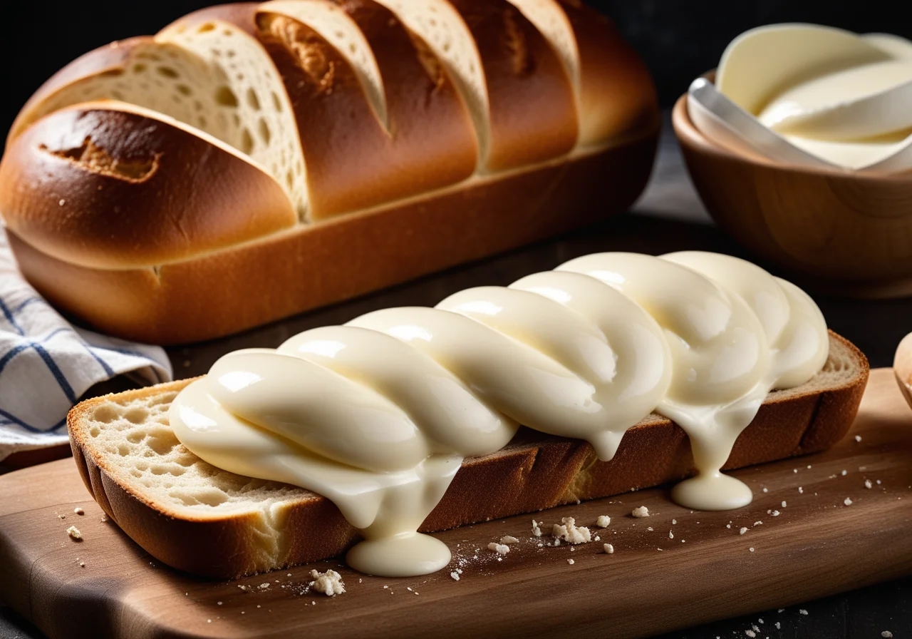 Yeast Bread with Mozzarella Filling