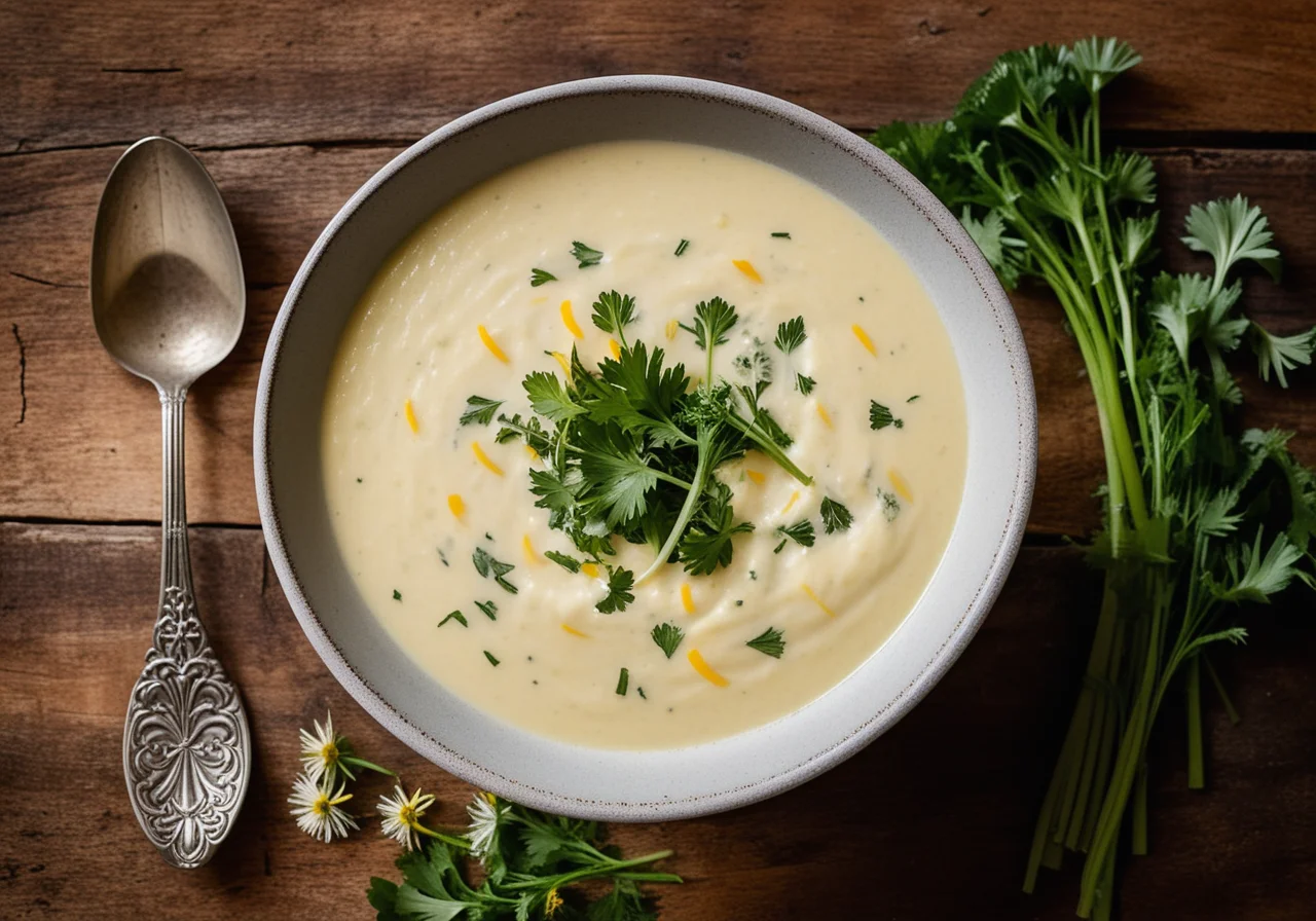 Soup with Dandelions