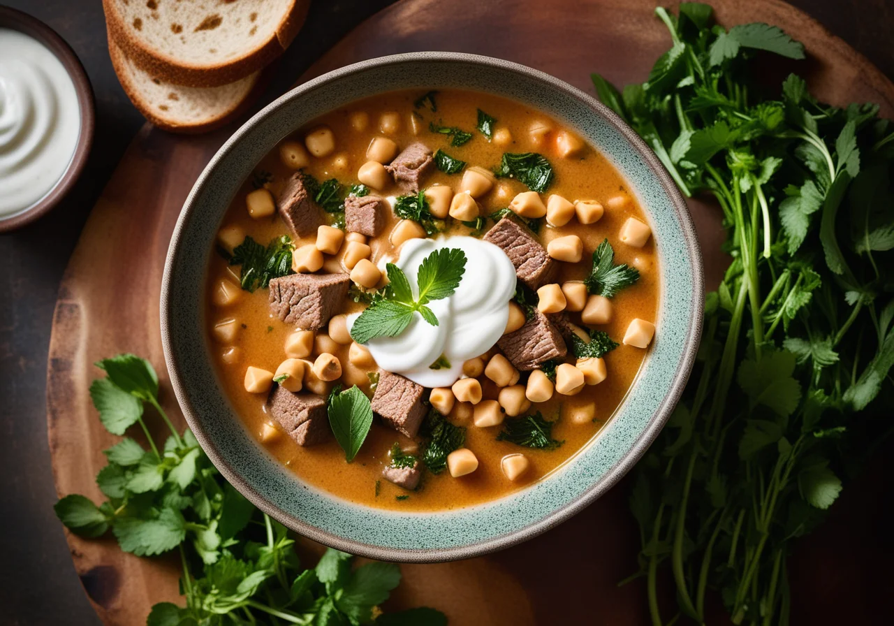 Chickpea Soup with Lamb